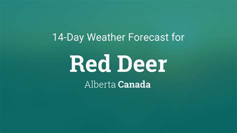 red deer weather 14 day